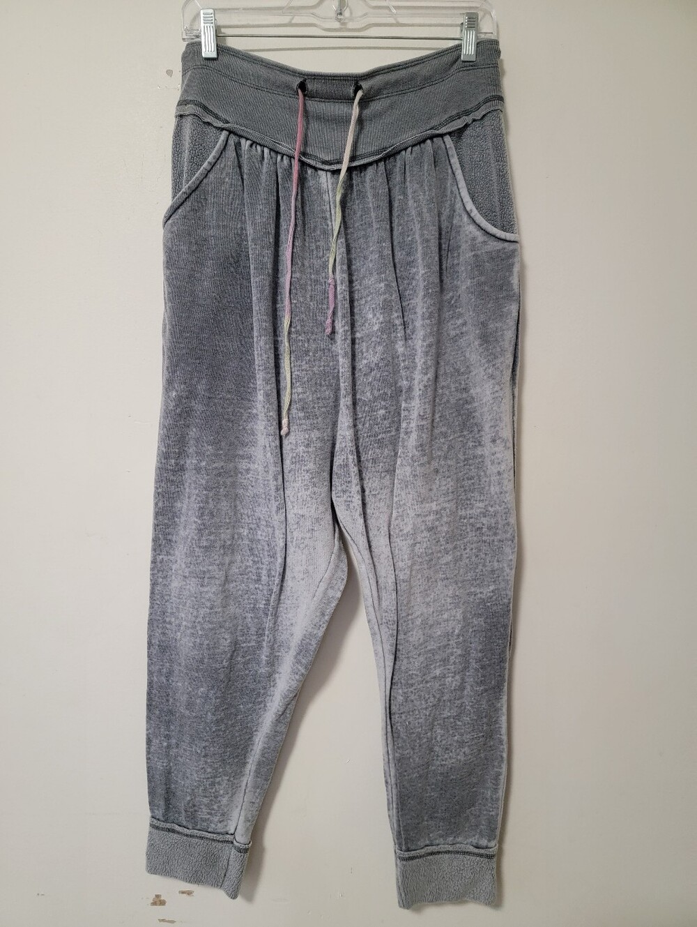 FP Movement by Free People Washed Gray Sweat Joggers with Drawstring